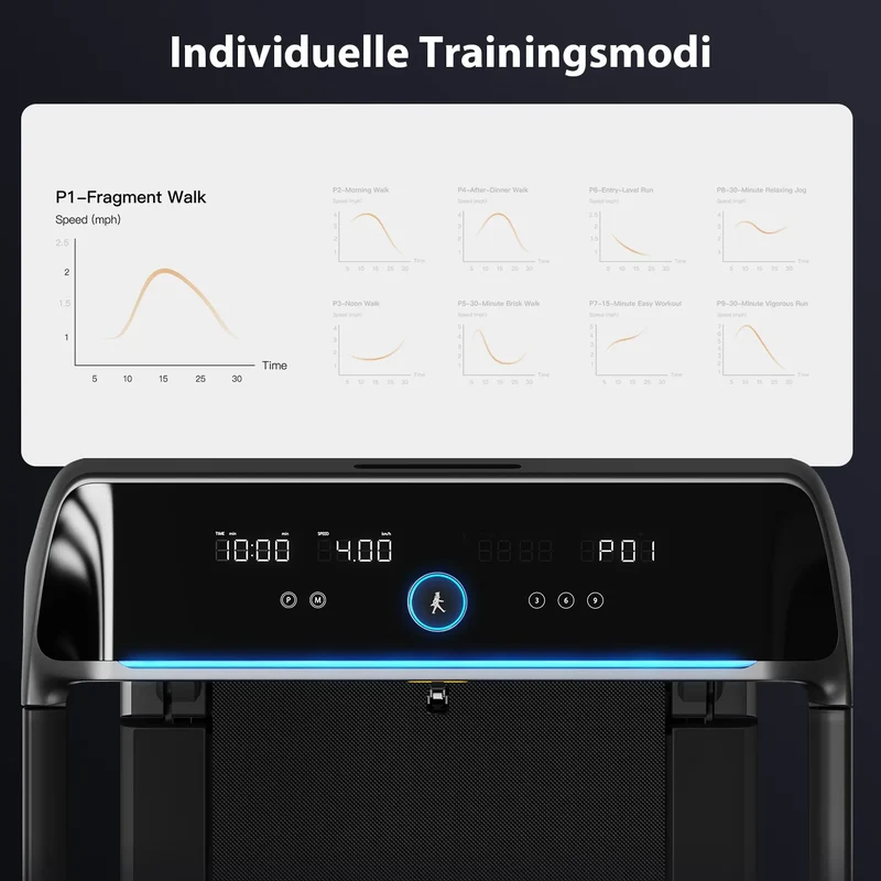 WalkingPad X218 Klappbares Laufband mit Handläufen, bis 18 km/h & 136 kg