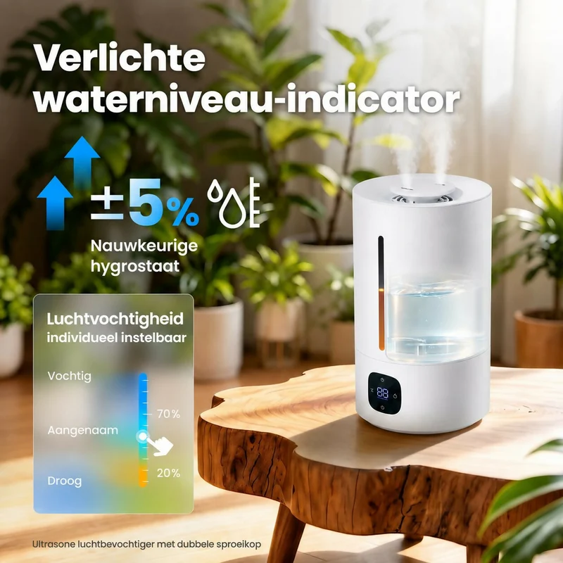 Oryzom AquaMist – Ultrasone technologie met intelligente luchtvochtigheidsregeling voor een aangenaam binnenklimaat