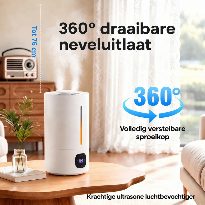 Oryzom AquaMist – Ultrasone technologie met intelligente luchtvochtigheidsregeling voor een aangenaam binnenklimaat