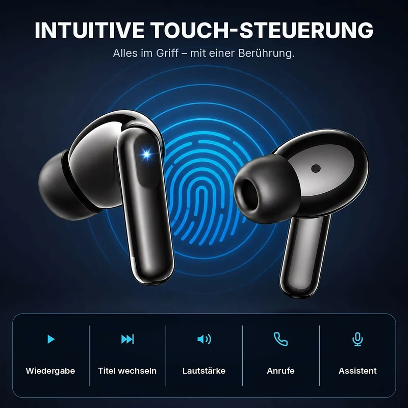 Oryzom AirBeat Ultra — Kabellose In-Ear-Kopfhörer mit Stereo-Sound für ein immersives Klangerlebnis