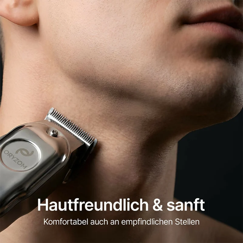 Oryzom ProClip 2.0 – Präzise Edelstahlklingen und kraftvoller Motor für gleichmäßige Schnitte bei Haar & Bart