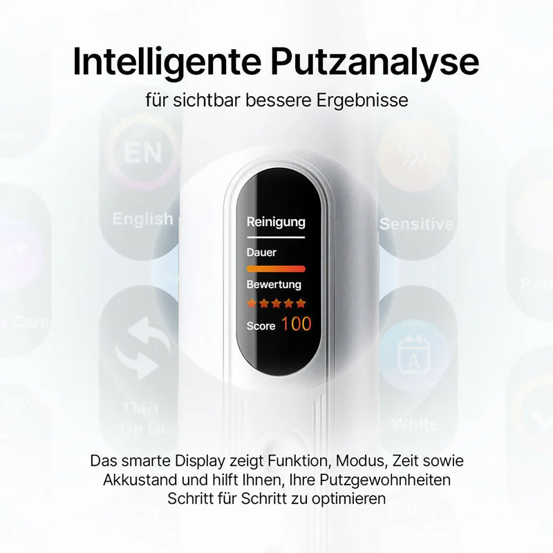Oryzom ProSonic V1 — Professionelle Zahnreinigung mit Schalltechnologie für glattere Zähne und optimale Mundhygiene