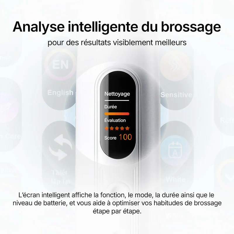Oryzom ProSonic V1 – Nettoyage dentaire professionnel avec technologie sonique pour des dents plus lisses et une hygiène bucco-dentaire optimale