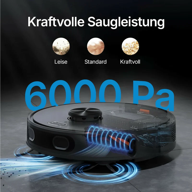 Saugroboter V8 Pro – Smarte Reinigung mit Wischfunktion, LiDAR-Navigation & App-Steuerung für mühelose Sauberkeit