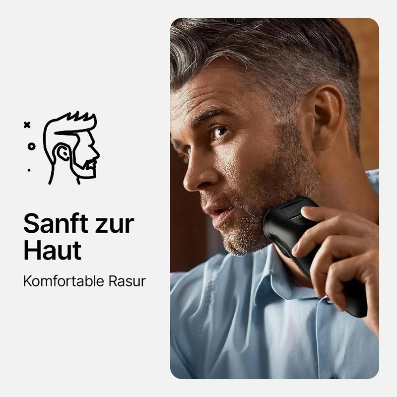 Oryzom ProCut — Präzise 4D-Klingen und integrierter Trimmer für eine gründliche und angenehme Rasur