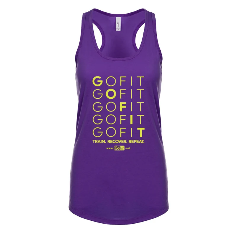 Purple Tank Top - Train. Recover. Repeat.