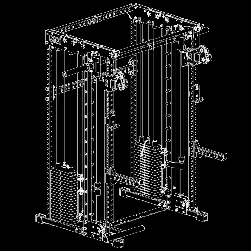 ATX® Multi Smith Rack - Höhe 195 cm - 2 × 100 kg