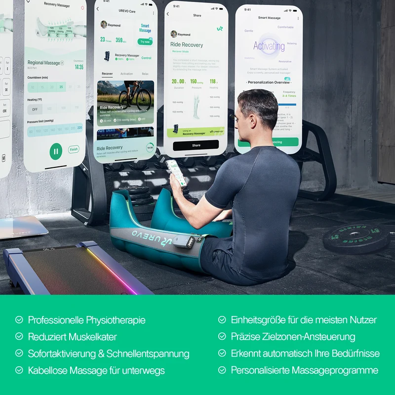 UREVO AI-Powered Wireless Recovery Massager