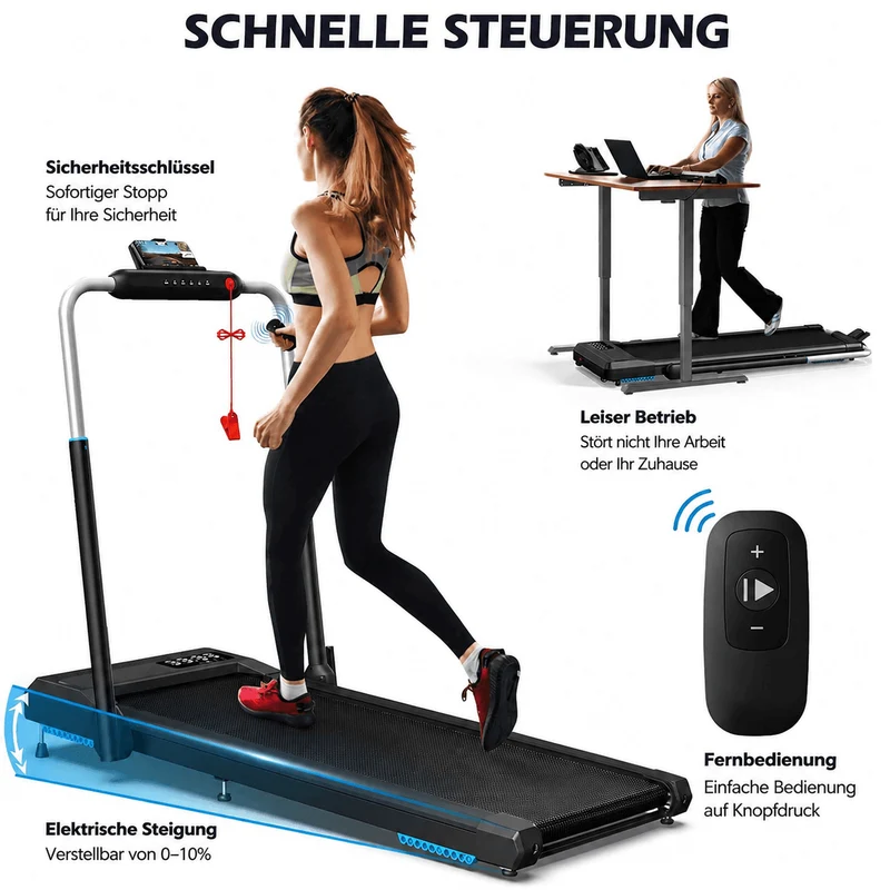 WELLFIT Walking Pad Laufband Fernbedienung