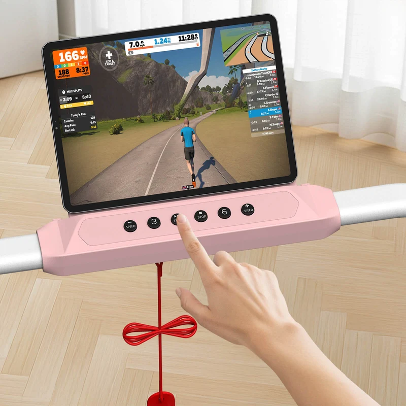TM037 Walking Pad Laufband mit Bosch® Motor, klappbar & mit Steigung – Rosa
