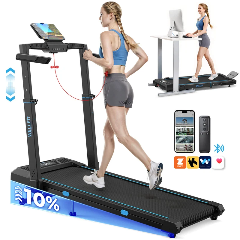 TM032 Laufband mit Bosch® Motor, höhenverstellbar & mit 10 % Auto-Steigung