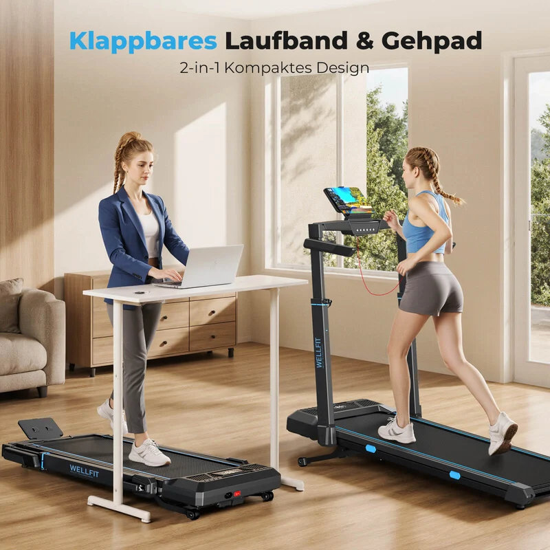 TM032 Laufband mit Bosch® Motor, höhenverstellbar & mit 10 % Auto-Steigung