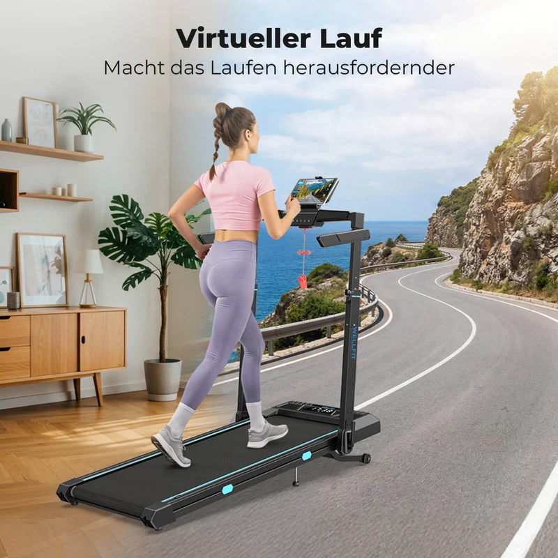 TM032 Laufband mit Bosch® Motor, höhenverstellbar & mit 10 % Auto-Steigung