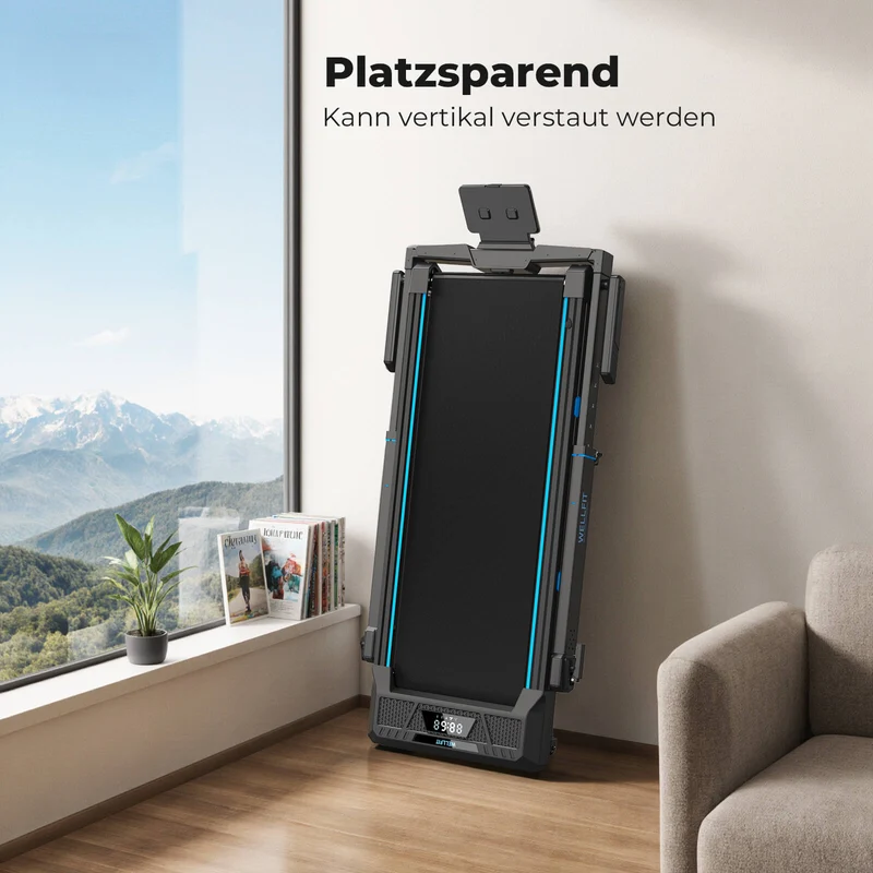 TM032 Laufband mit Bosch® Motor, höhenverstellbar & mit 10 % Auto-Steigung
