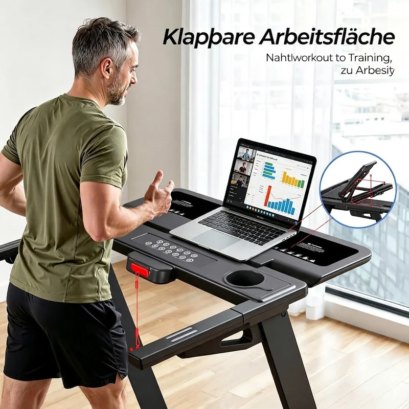 TM029 Pro Laufband mit Bosch® Motor – Vorbestellung | 15 % Auto-Steigung & 227 kg Tragfähigkeit