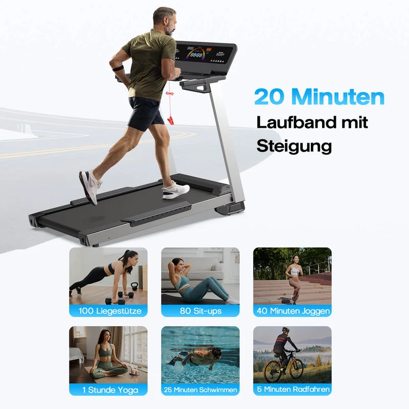 TM029 Pro Laufband mit Bosch® Motor – Vorbestellung | 15 % Auto-Steigung & 227 kg Tragfähigkeit