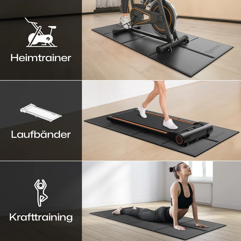 UREVO Klappbare Laufbandmatte