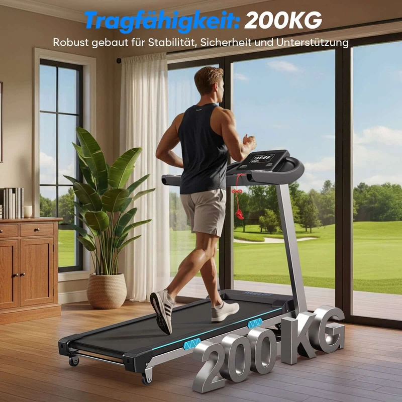 TM007 Laufband mit Bosch® Motor – Vorbestellung | Klappbar, 15 % Auto-Steigung & bis 200 kg belastbar