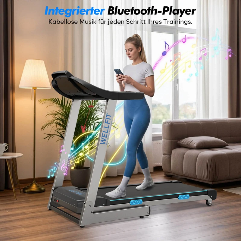 TM007 Laufband mit Bosch® Motor – Vorbestellung | Klappbar, 15 % Auto-Steigung & bis 200 kg belastbar