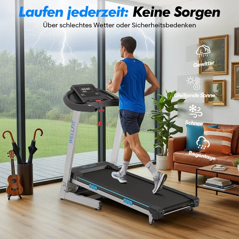 TM007 Laufband mit Bosch® Motor – Vorbestellung | Klappbar, 15 % Auto-Steigung & bis 200 kg belastbar