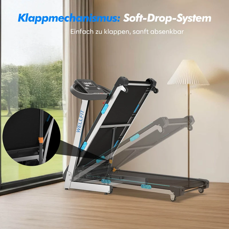TM007 Laufband mit Bosch® Motor – Vorbestellung | Klappbar, 15 % Auto-Steigung & bis 200 kg belastbar