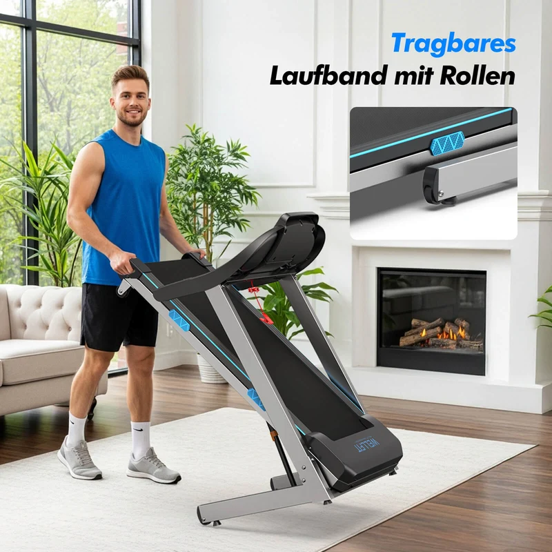 TM007 Laufband mit Bosch® Motor – Vorbestellung | Klappbar, 15 % Auto-Steigung & bis 200 kg belastbar