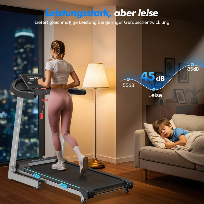 TM007 Laufband mit Bosch® Motor – Vorbestellung | Klappbar, 15 % Auto-Steigung & bis 200 kg belastbar
