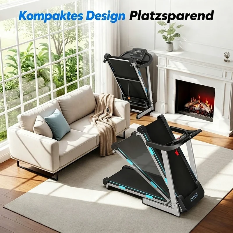 TM007 Laufband mit Bosch® Motor – Vorbestellung | Klappbar, 15 % Auto-Steigung & bis 200 kg belastbar