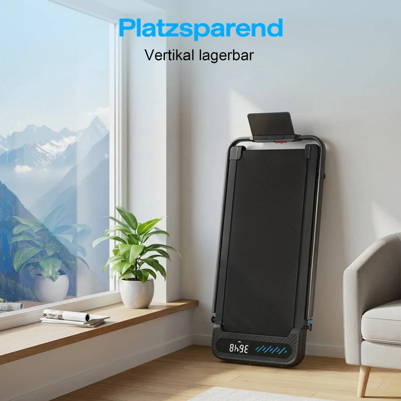 TM037 Laufband mit Bosch® Motor, klappbar & mit Steigung für Zuhause