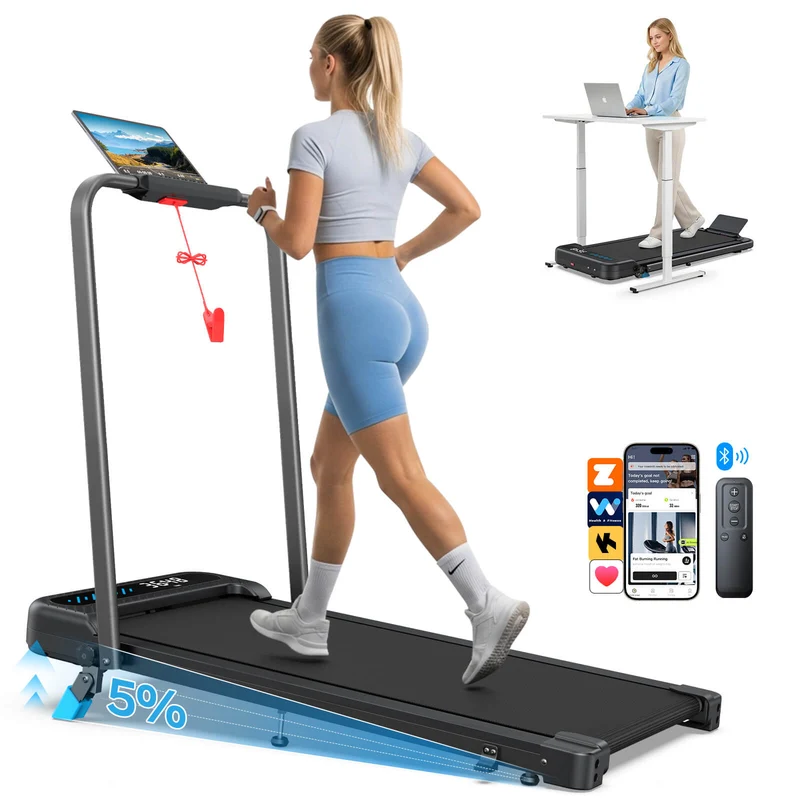 TM037 Laufband mit Bosch® Motor, klappbar & mit Steigung für Zuhause