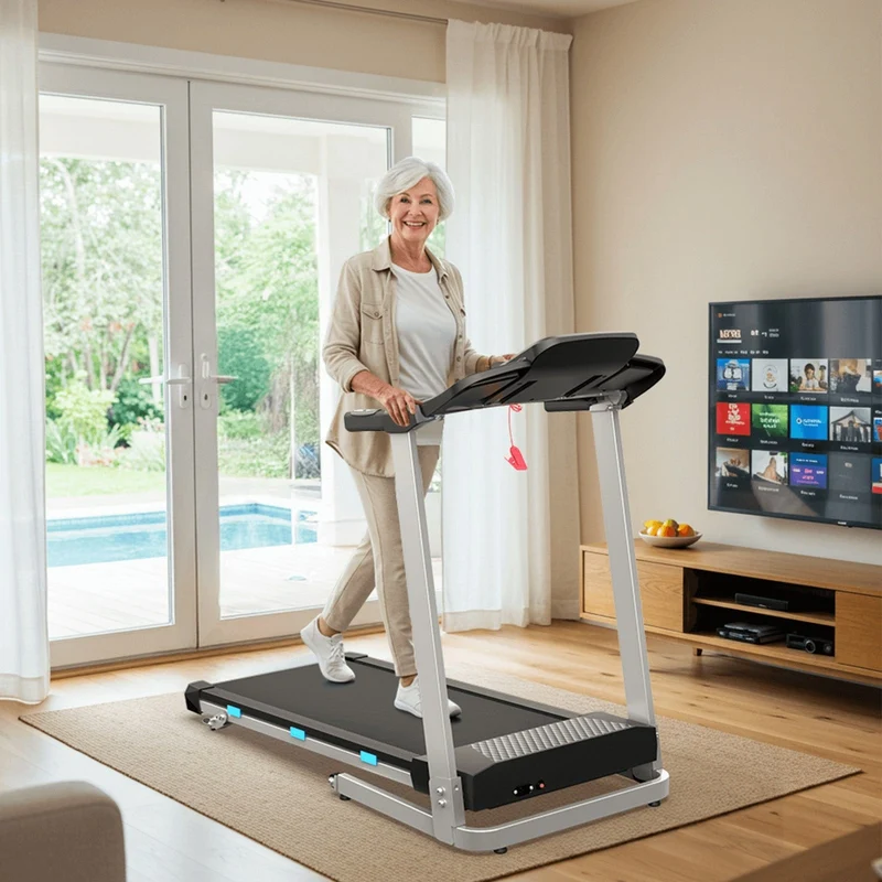 TM015 Laufband mit Bosch® Motor, klappbar, mit Steigung & Haltegriffen – bis 180 kg belastbar