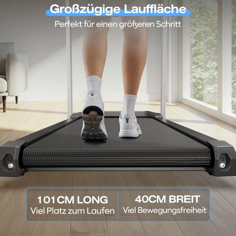 TM015 Laufband mit Bosch® Motor, klappbar, mit Steigung & Haltegriffen – bis 180 kg belastbar