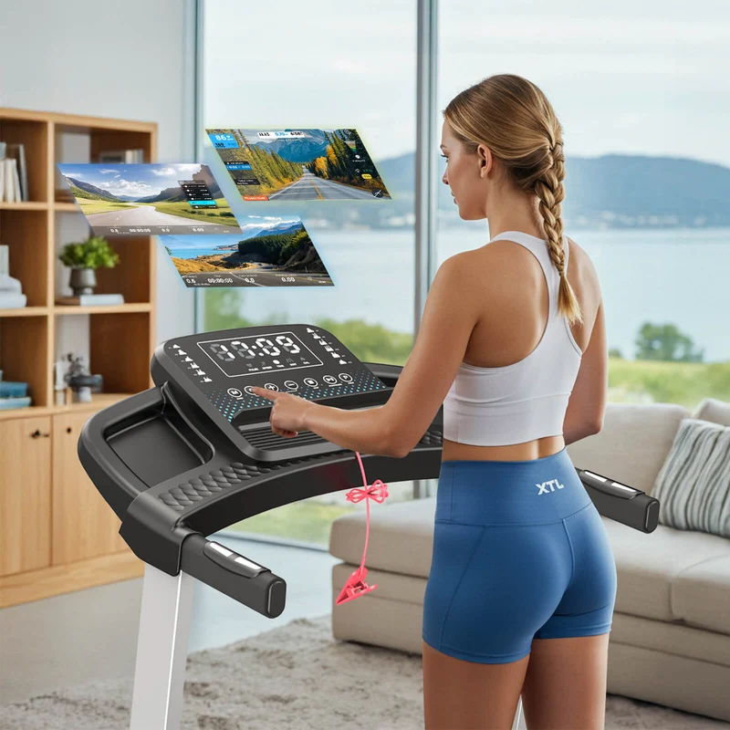 TM015 Laufband mit Bosch® Motor, klappbar, mit Steigung & Haltegriffen – bis 180 kg belastbar