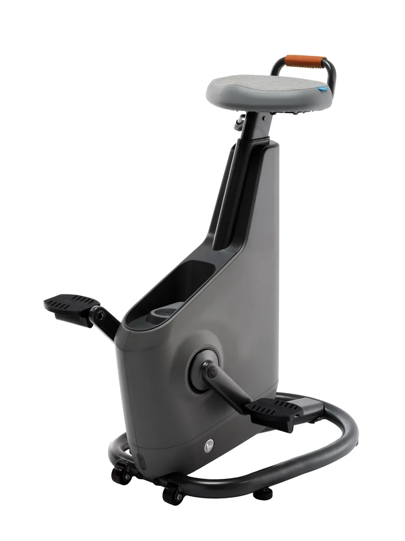 LifeSpan Ampera Bike Desk Space Grey with Standing Desk