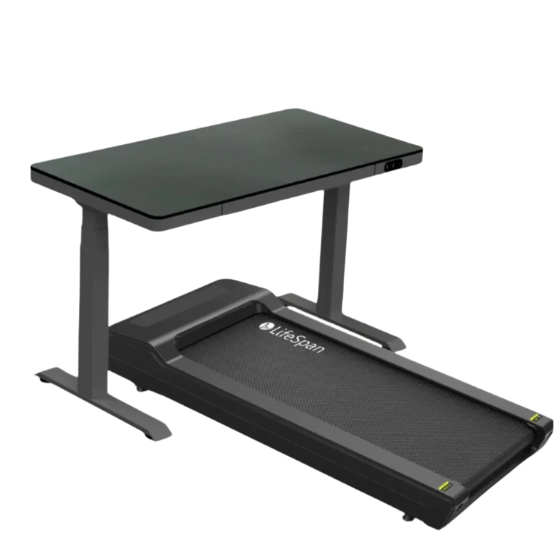LifeSpan TR1200-Power Treadmill Desk with Glass Standing Desk and Smart Console SC130