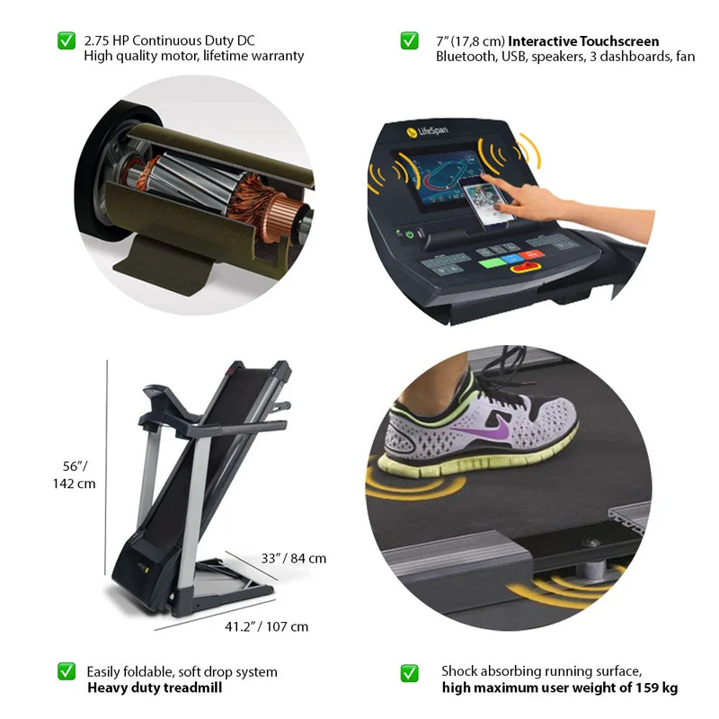 LifeSpan Fitness Treadmill TR3000iT - AS NEW, OPEN BOX OFFER!