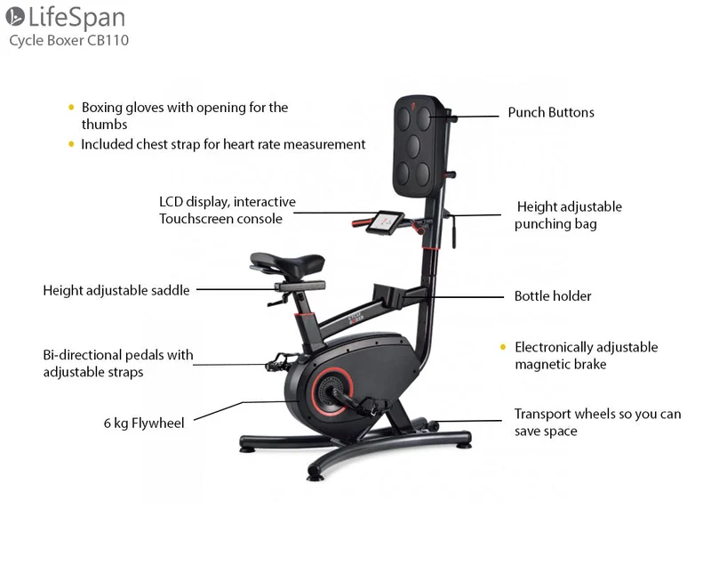LifeSpan Fitness Cycle Boxer Hometrainer Box-Trainer CB110 - SHOWMODEL!