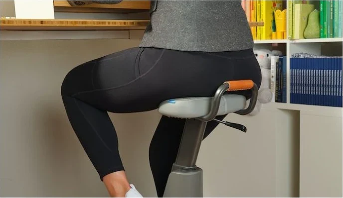 LifeSpan Ampera Under Desk Bike - Glacier White