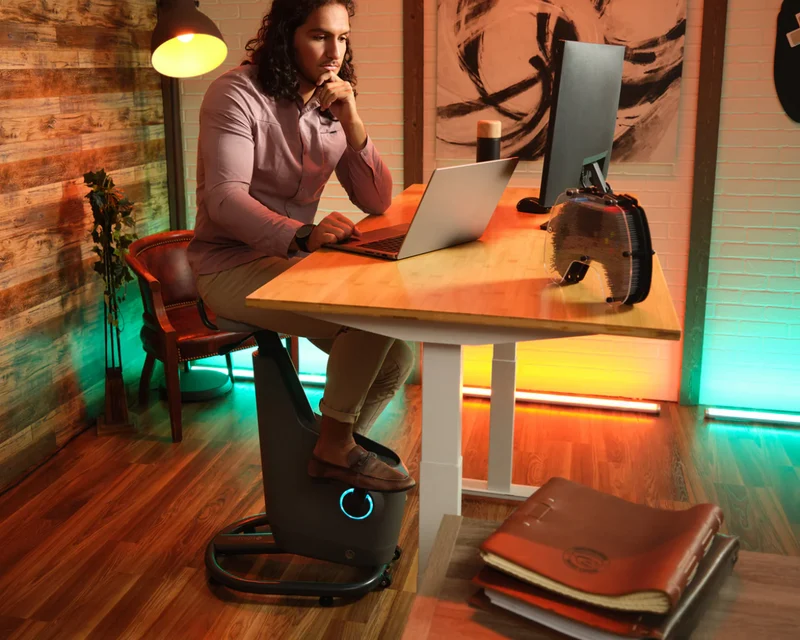 LifeSpan Ampera Under Desk Bike - Space Grey
