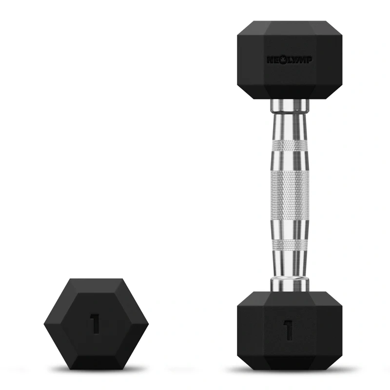 Hexagon Hanteln mit TPU-Ummantelung, 2er Sets 1 bis 50 kg