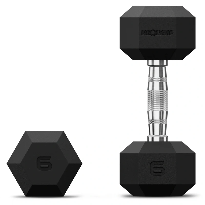 Hexagon Hanteln mit TPU-Ummantelung, 2er Sets 1 bis 50 kg