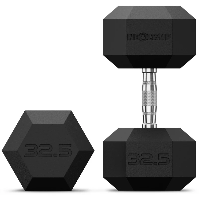 Hexagon Hanteln mit TPU-Ummantelung, 2er Sets 1 bis 50 kg