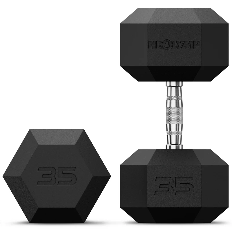 Hexagon Hanteln mit TPU-Ummantelung, 2er Sets 1 bis 50 kg