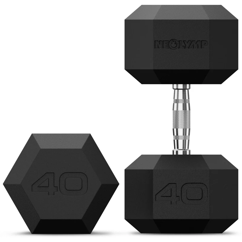 Hexagon Hanteln mit TPU-Ummantelung, 2er Sets 1 bis 50 kg