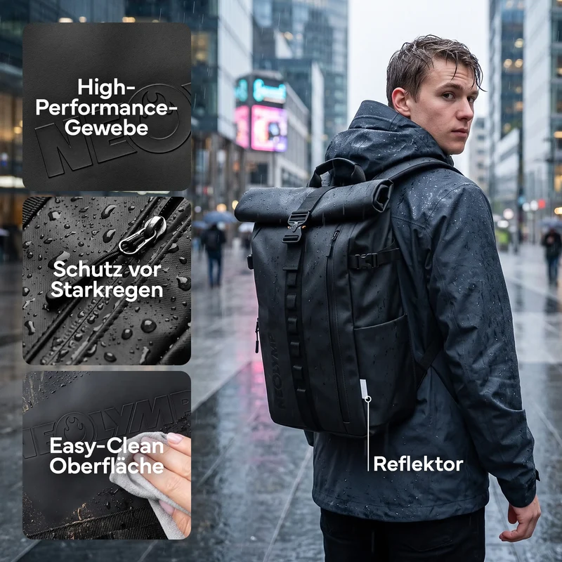 Rucksack Rolltop 40 Liter - Wasserdicht