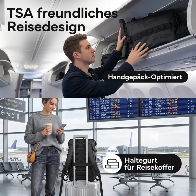 Rucksack Rolltop 40 Liter - Wasserdicht