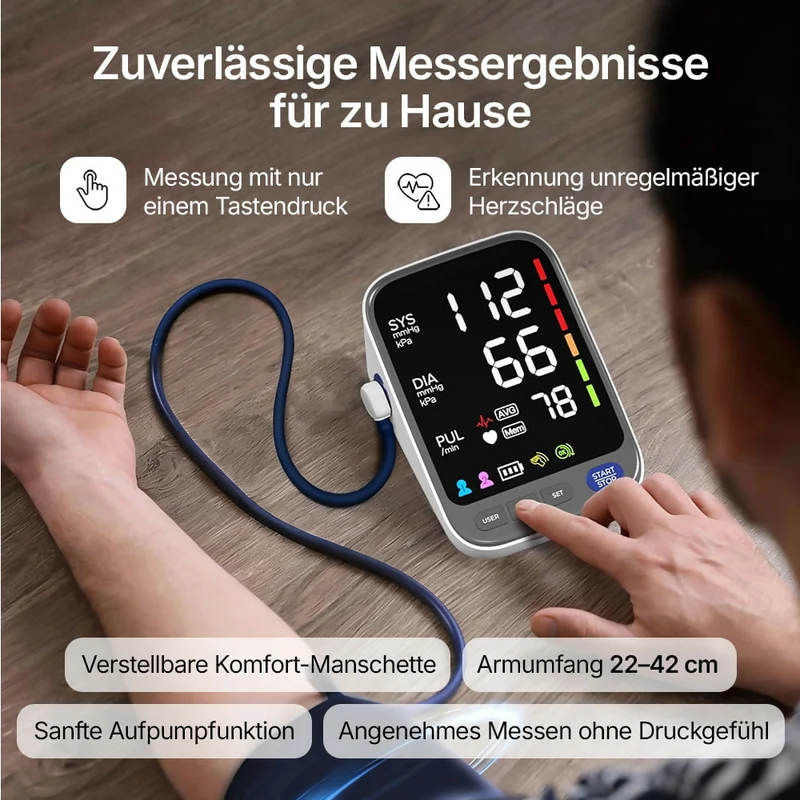 Blutdruckmessgerät V8 Ultra – Next-Gen Präzisionssensor für klinisch genaue Messungen