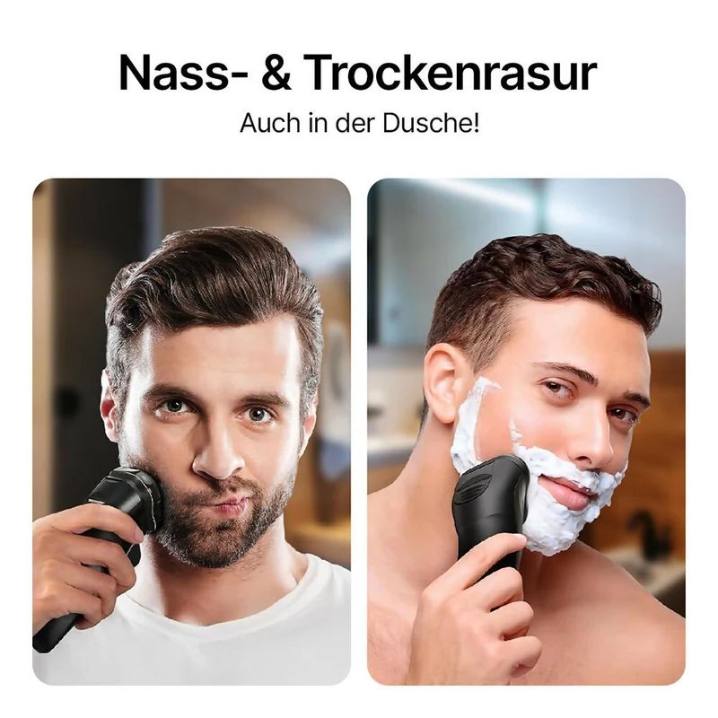 Oryzom ProCut – Präzise 4D-Klingen und integrierter Trimmer für eine gründliche und angenehme Rasur