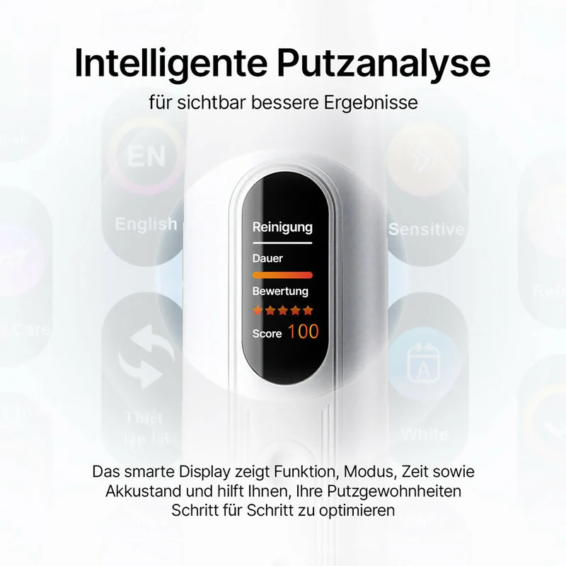Oryzom ProSonic V1 – Professionelle Zahnreinigung mit Schalltechnologie für glattere Zähne und optimale Mundhygiene