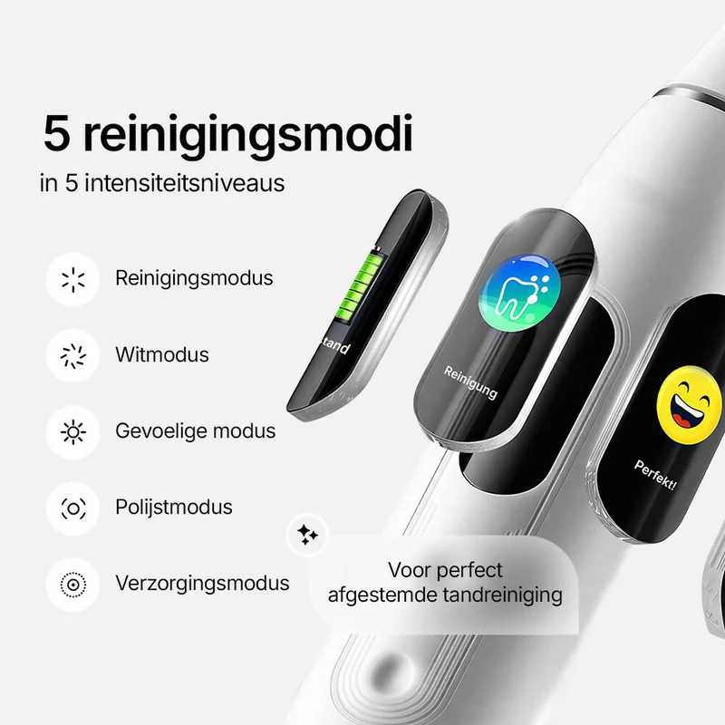 Oryzom ProSonic V1 – Professionele tandreiniging met sonic-technologie voor gladdere tanden en optimale mondhygiëne